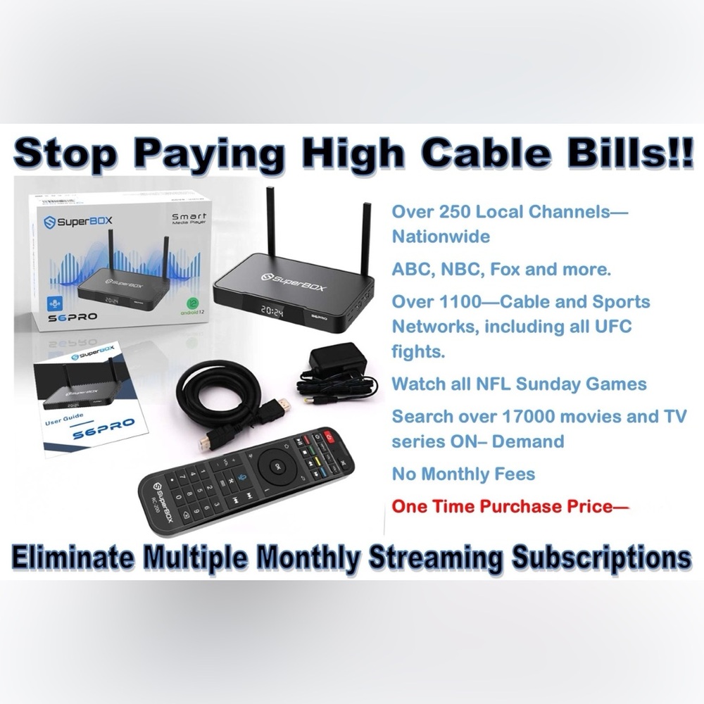NEW 2025 SuperBOX S6 Pro Smart Media Player
